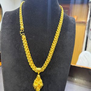 22karats Gold Arabian Necklace and Jesus Pendant