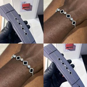 New Unisex Moissanite Diamond VCA Bracelet