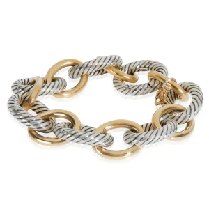 18karats 2-tone Oval Link Bracelet