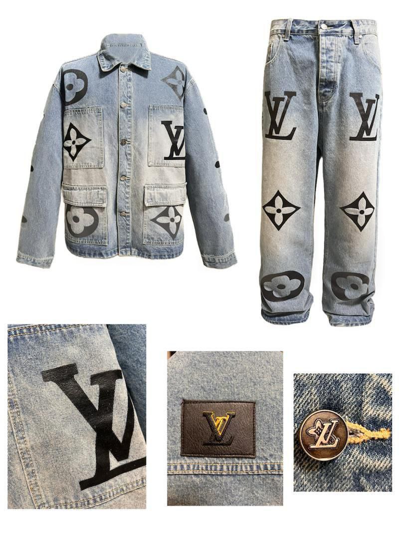 Louis Vuitton Up and Down Monogram Denim Blouson (High Quality) - Image 3