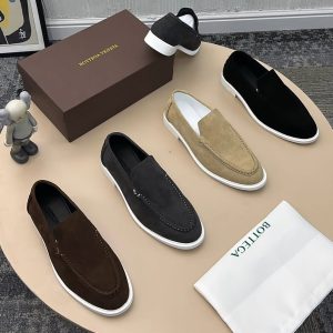 Bottega Sued Loafers